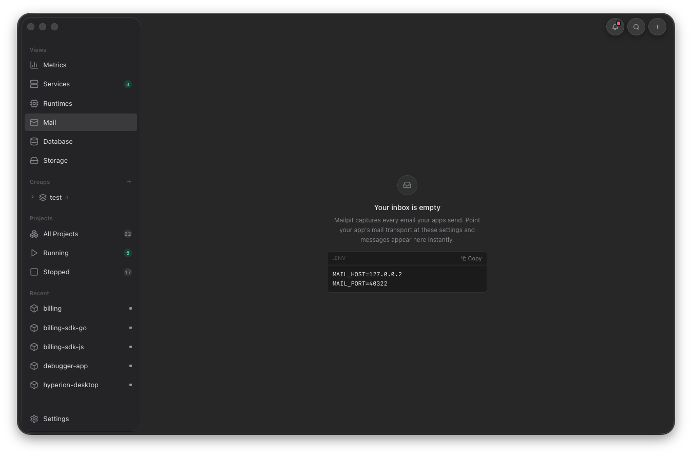 Orbit Mail view