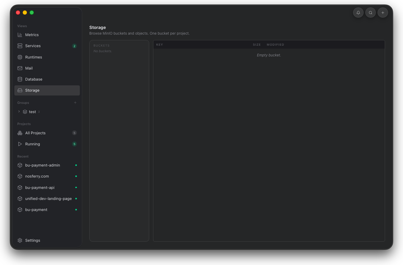 Orbit Storage view